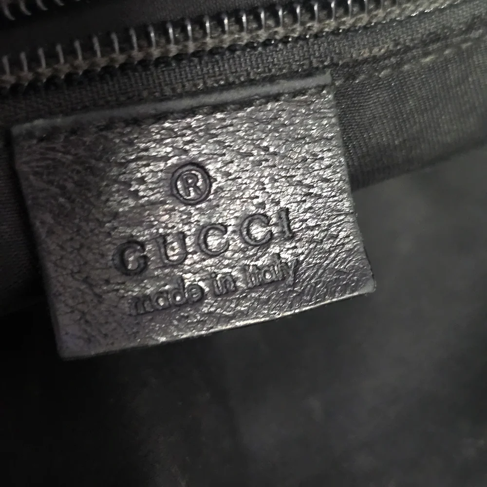 Gucci Black GG Monogram Canvas Crossbody Bag FAIR - Picture 11 of 15